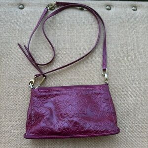 Hobo The Original Darcy Elegant Embossed Leather Crossbody Bag